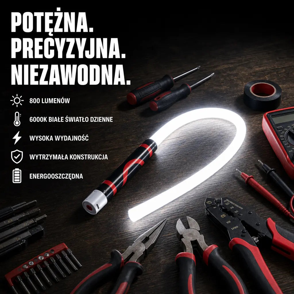 FlexRay™ — Elastyczna Lampka Warsztatowa LED